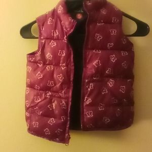 Girls purple bubble vest